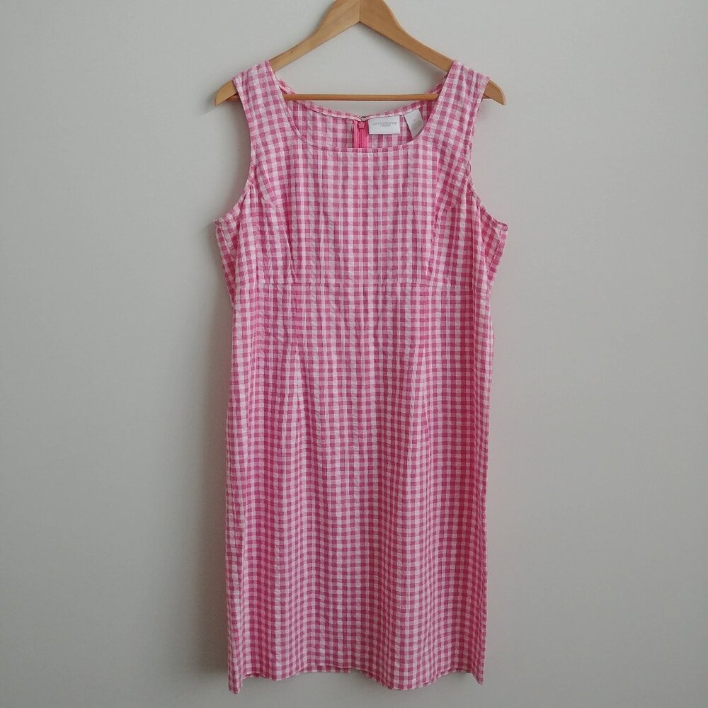 Liz Claiborne Pink Gingham Dress